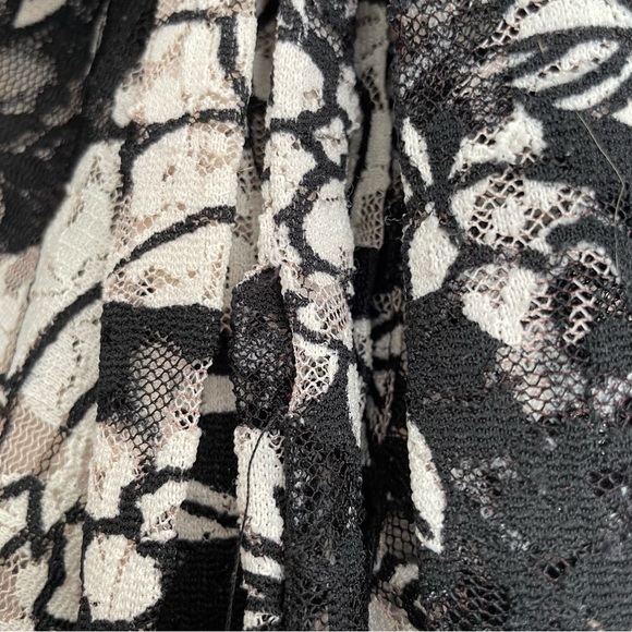 VTG y2k Heart Moon Star Long-Sleeve Mesh Lace Button-Up MEDIUM - Picture 11 of 11